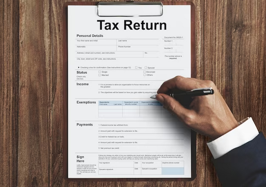 Tax return form